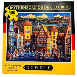 Rothenburg Ob Der Tauber 500 Piece  Jigsaw Puzzle 16 x 20 Dowdle Folk Art